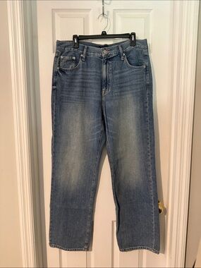 Aeropostale Womens Baggy Denim Jeans - Light Blue Wash